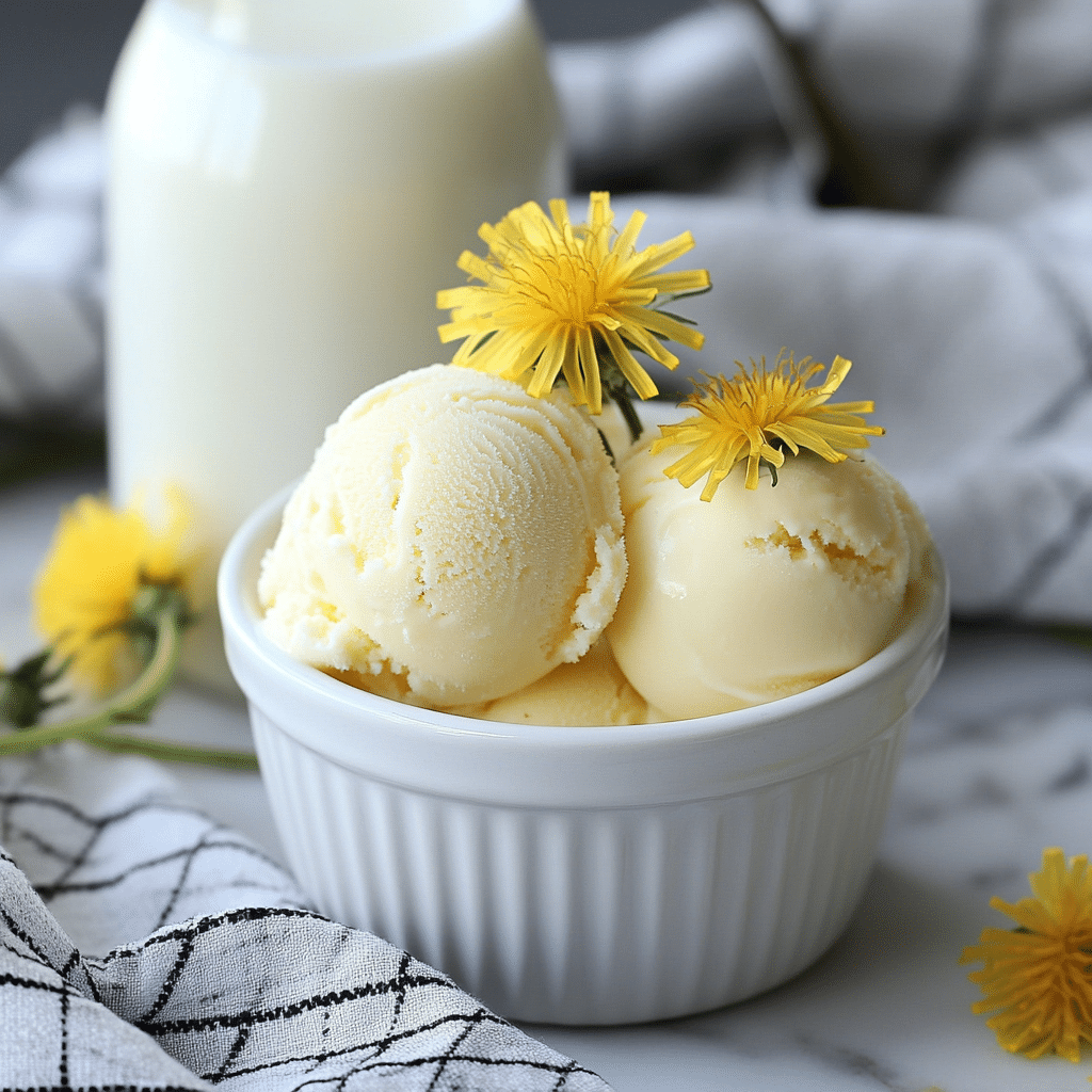 Dandelion & Honey Ice Cream