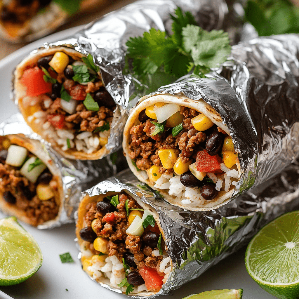 Beef and Bean Burritos