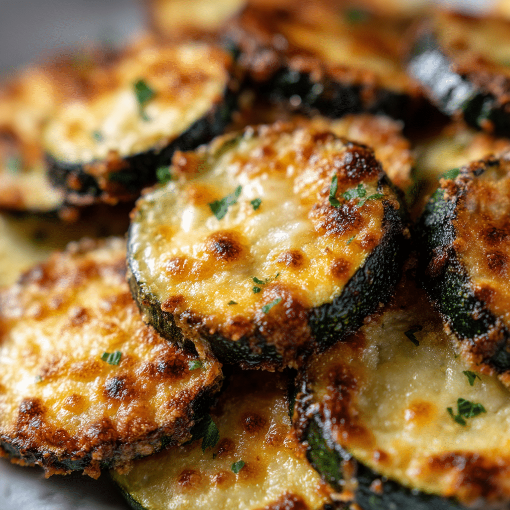 Crispy Parmesan Zucchini Rounds Recipe