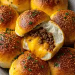 Garlic Parmesan Cheeseburger Bombs – Easy Snack Recipe