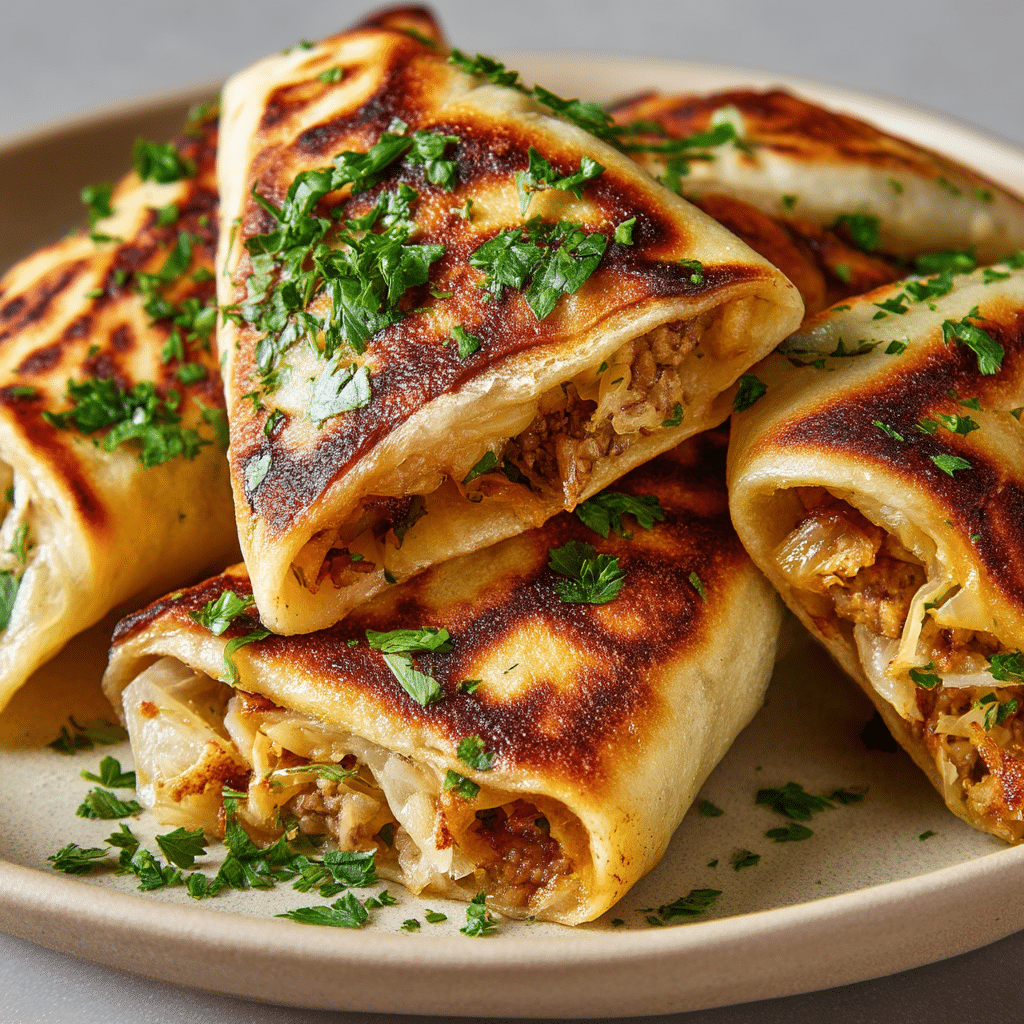 Speedy Dumpling Stuffed Flatbreads