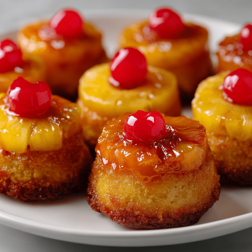 Mini Pineapple Upside Down Cakes