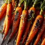 Tangy Lemon Garlic Roasted Carrots