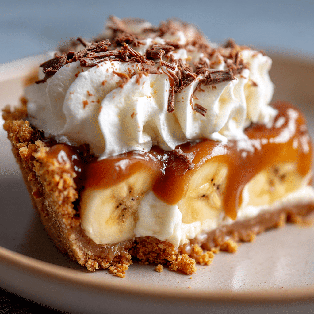 Easy Banoffee Pie Recipe with Caramel and Cream