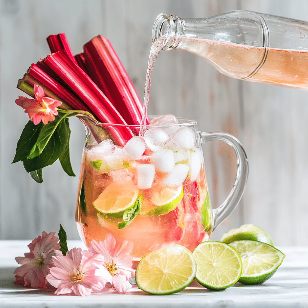 Sparkling Rhubarb Margarita