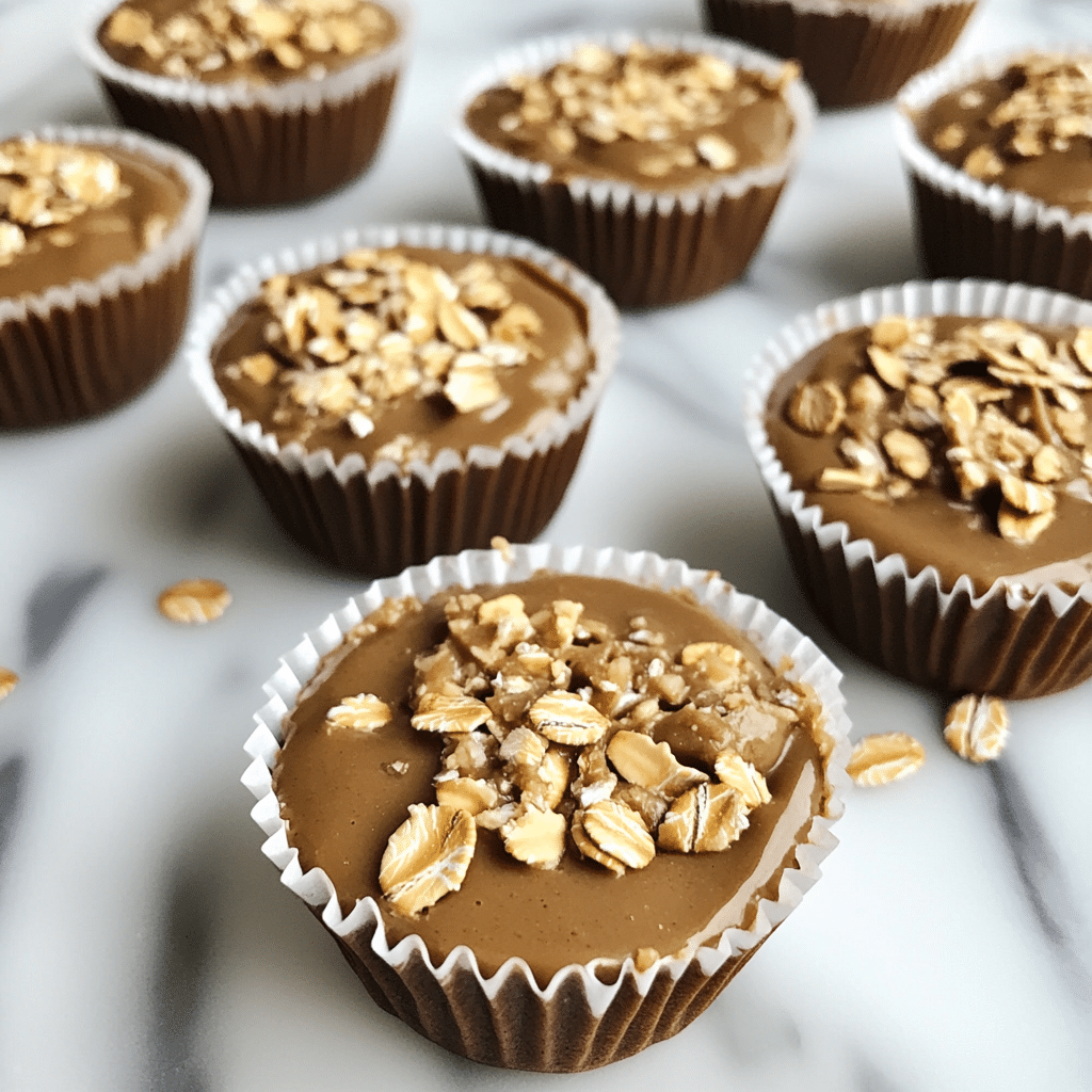 No Bake Peanut Butter Oat Cups (4 Ingredients!)