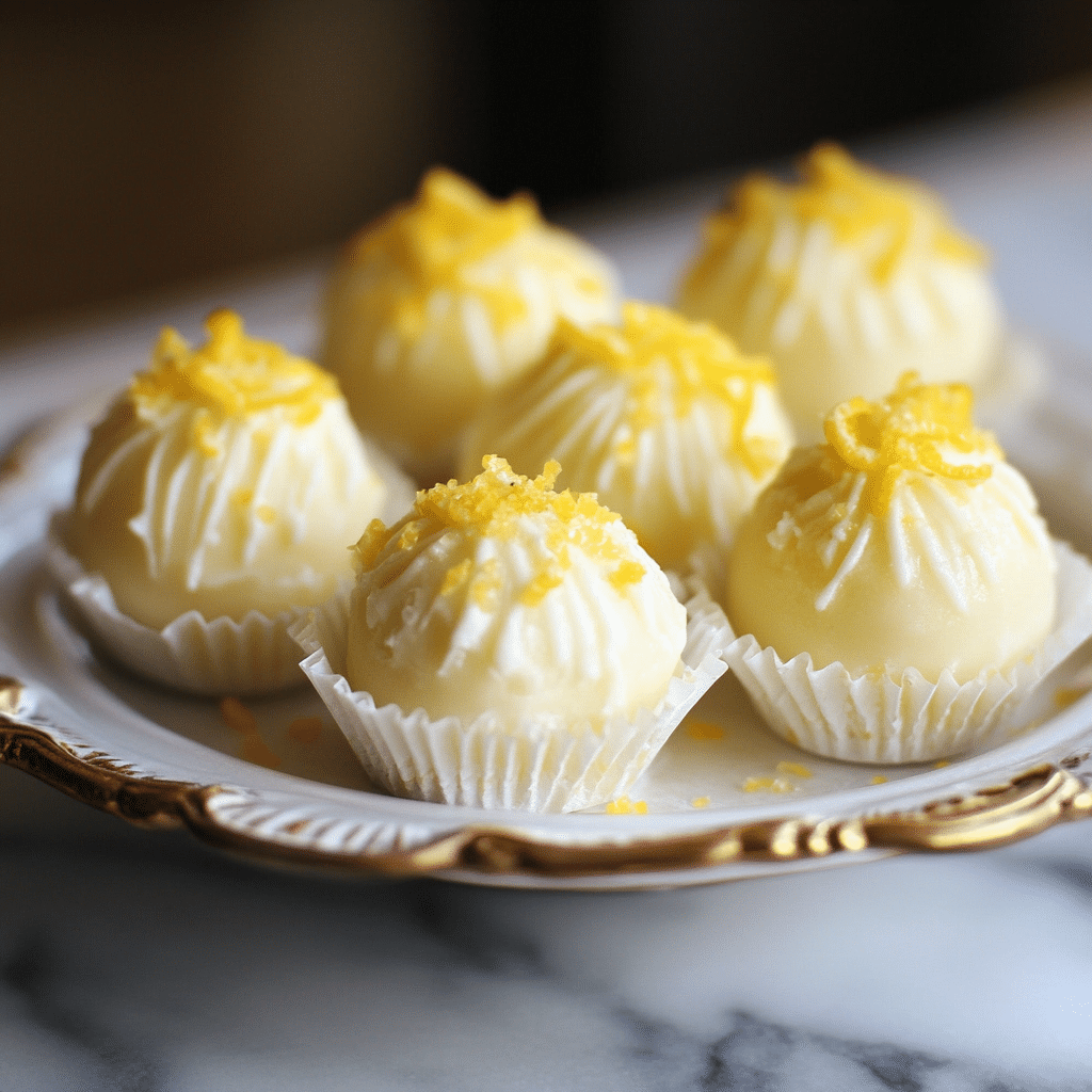 Lemon Truffles: Bright, Creamy No-Bake Delight
