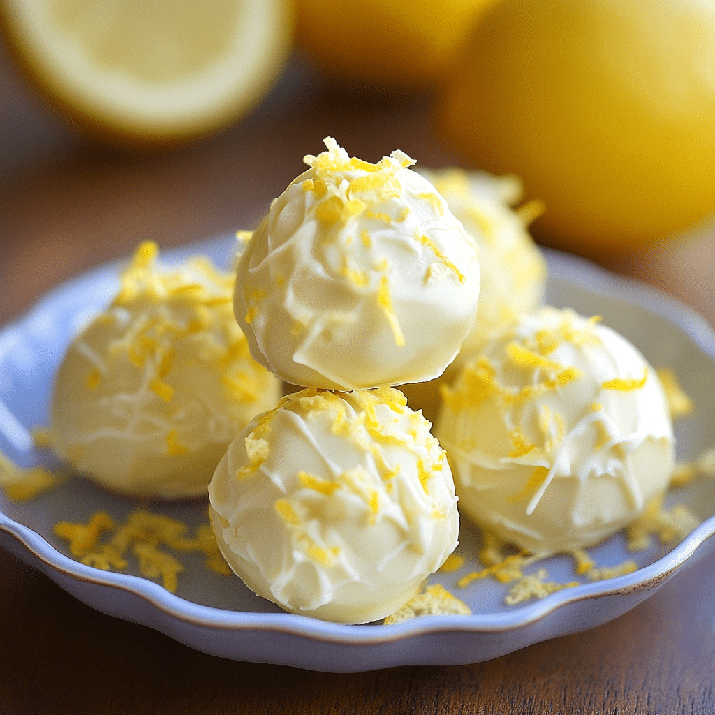 Lemon Truffles: Bright, Creamy No-Bake Delight