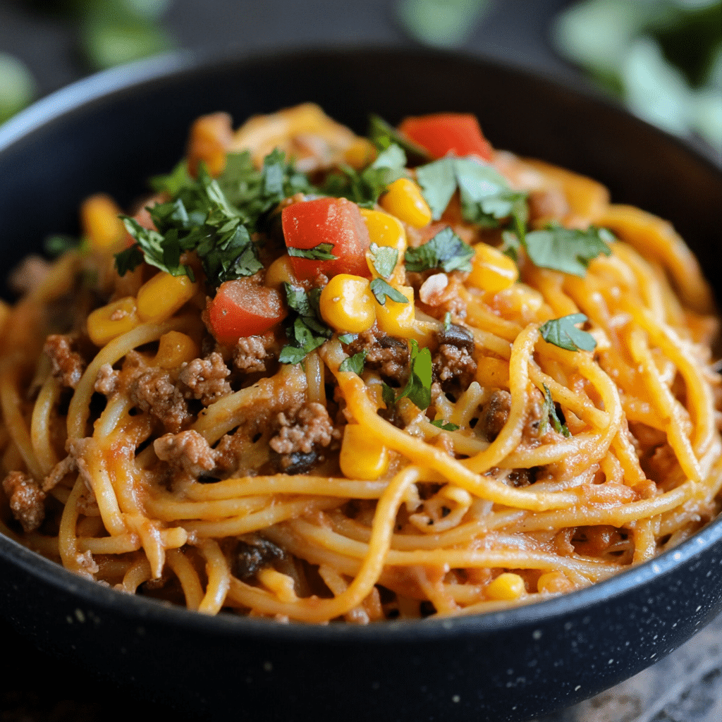 Taco Spaghetti: A Bold Pasta Dinner Recipe