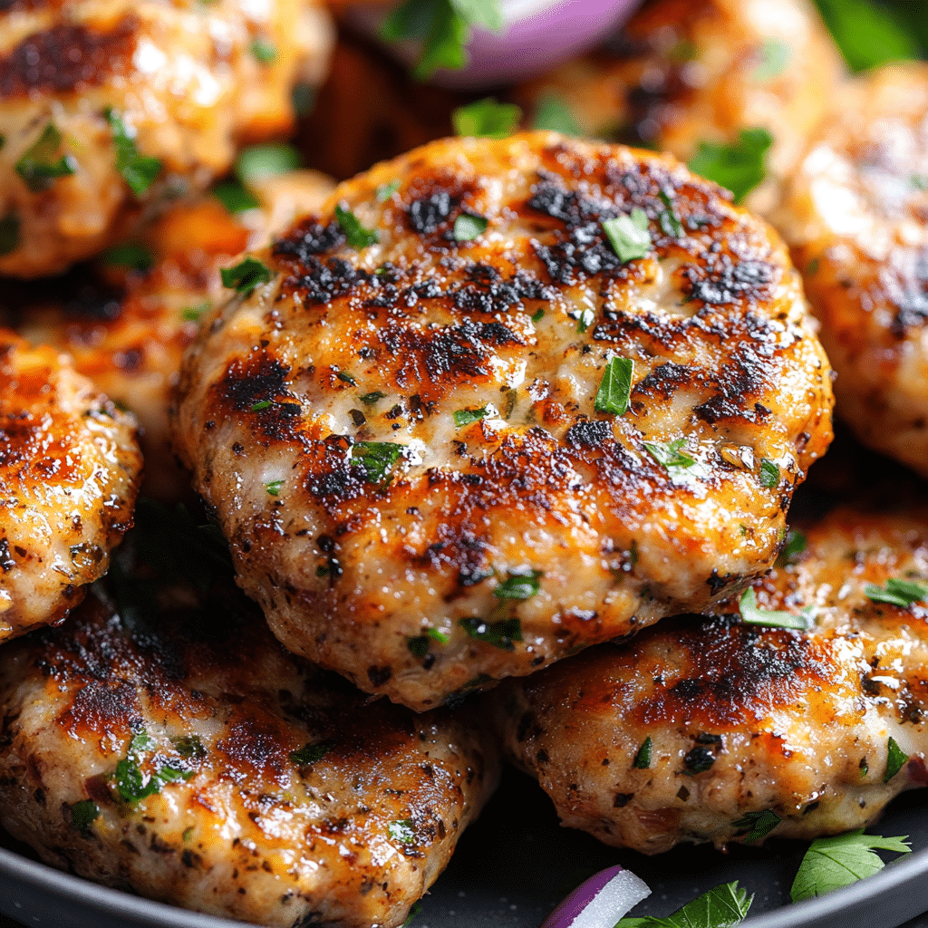 Mediterranean Chicken Patties