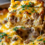 Savory Breakfast Sausage and Cheese Casserole Recipe