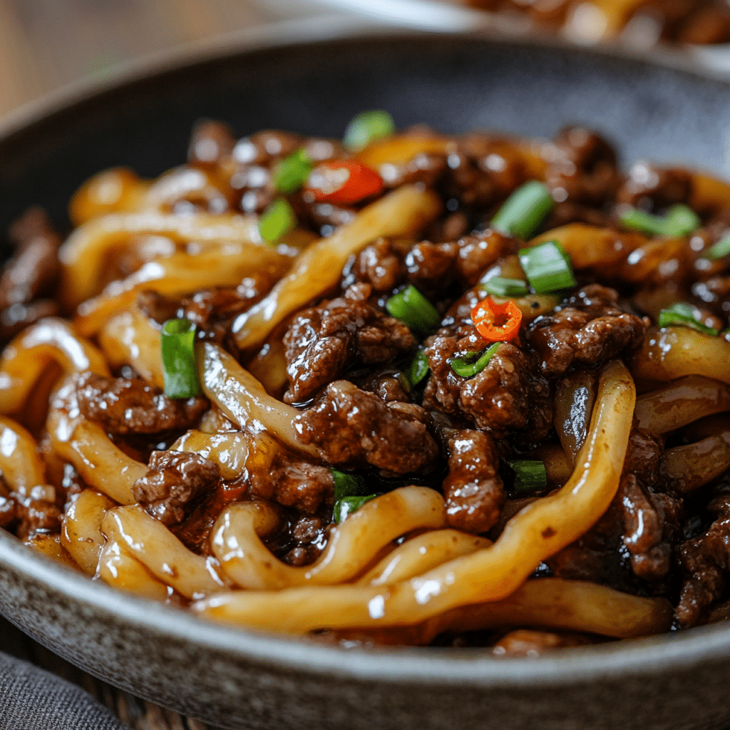 Mongolian Beef and Noodle Recipe