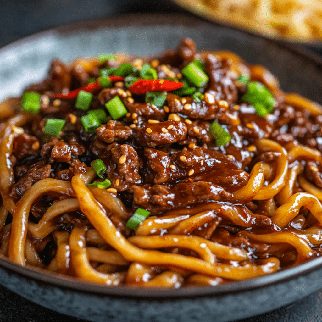 Mongolian Beef and Noodle Recipe