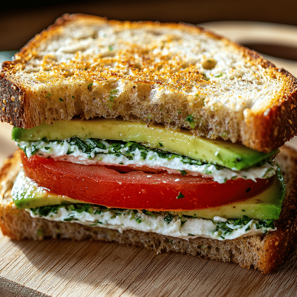 Tomato Avocado Sandwich
