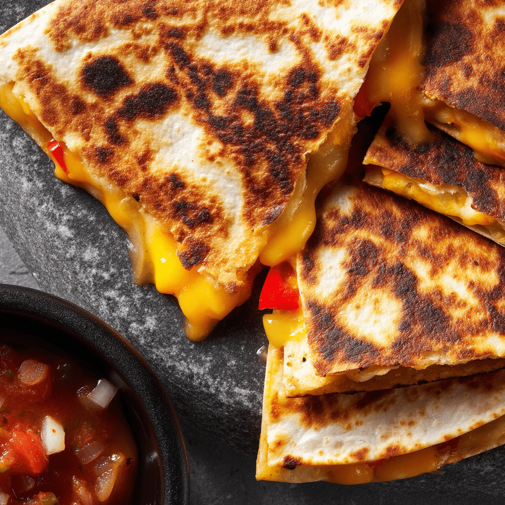 Easy Chicken Quesadillas (Fajita Style)