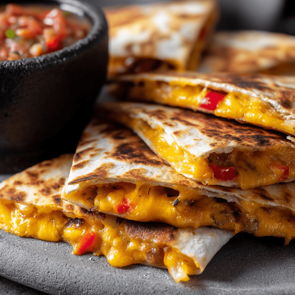 Easy Chicken Quesadillas (Fajita Style)