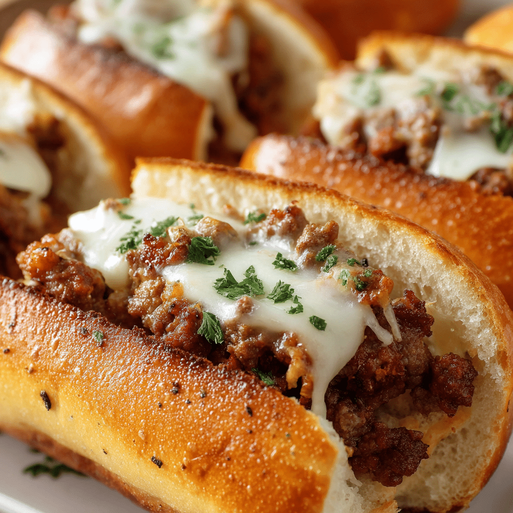 Philly Cheesesteak Garlic Bread