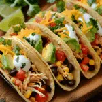 Southwestern Crockpot Chicken Tacos