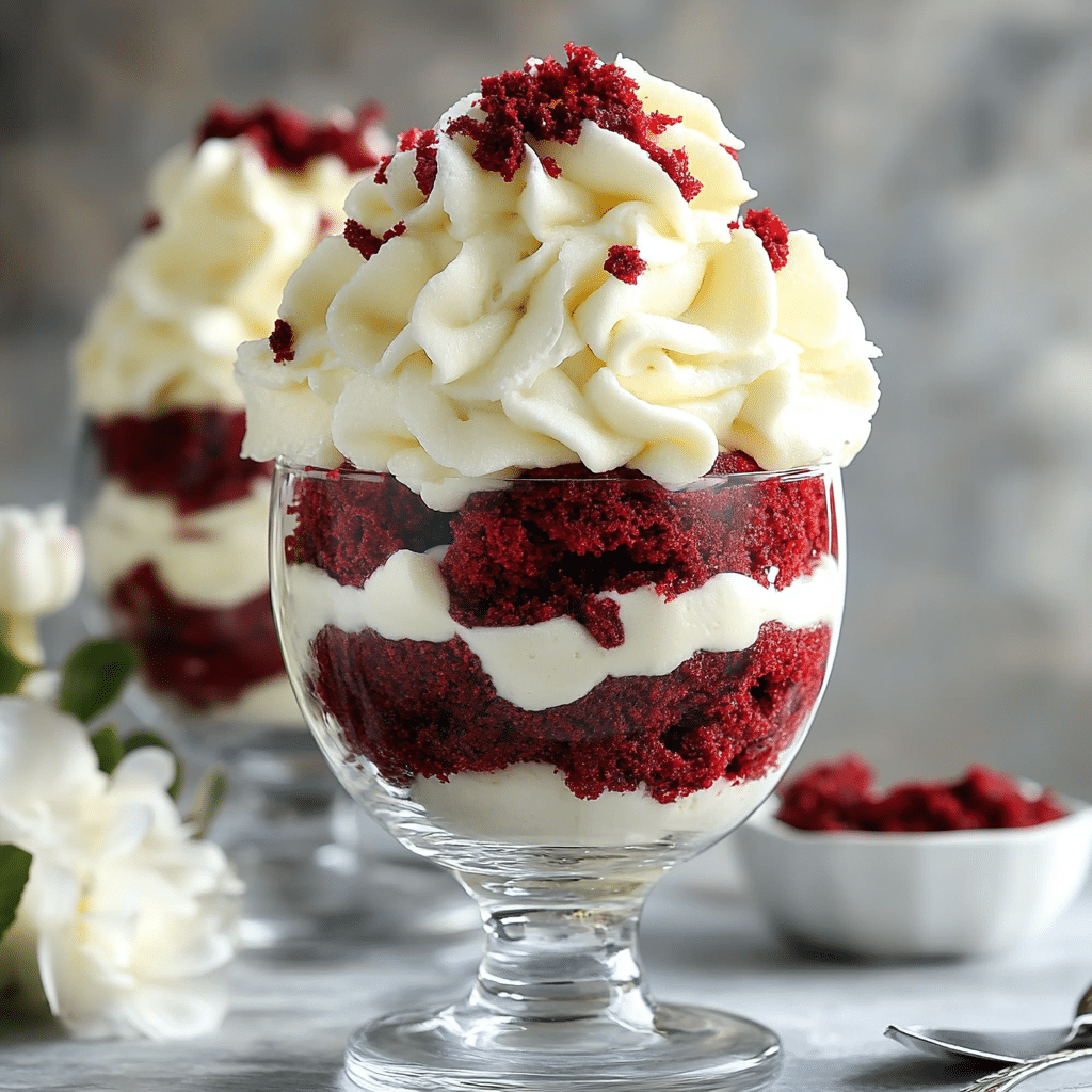 Red Velvet Cheesecake Trifle