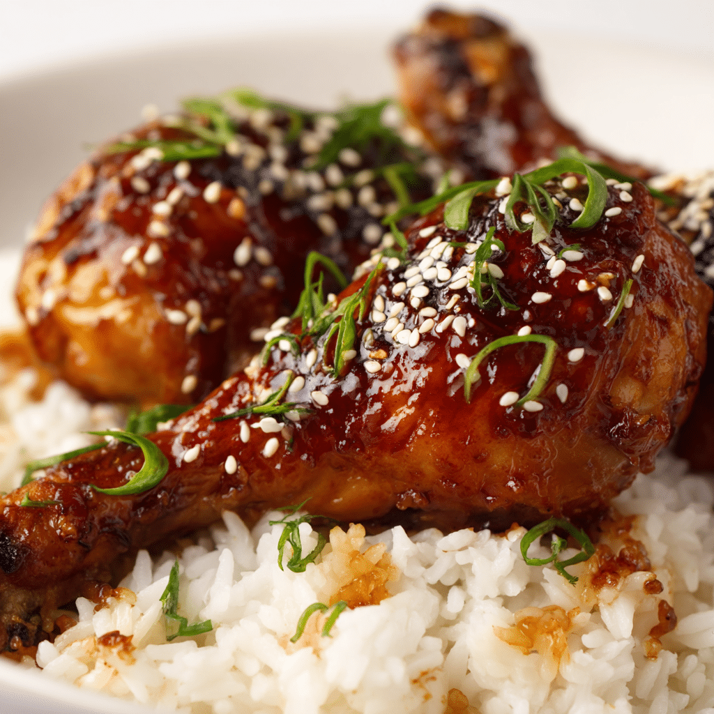 Slow Cooker Honey Garlic Chicken Legs