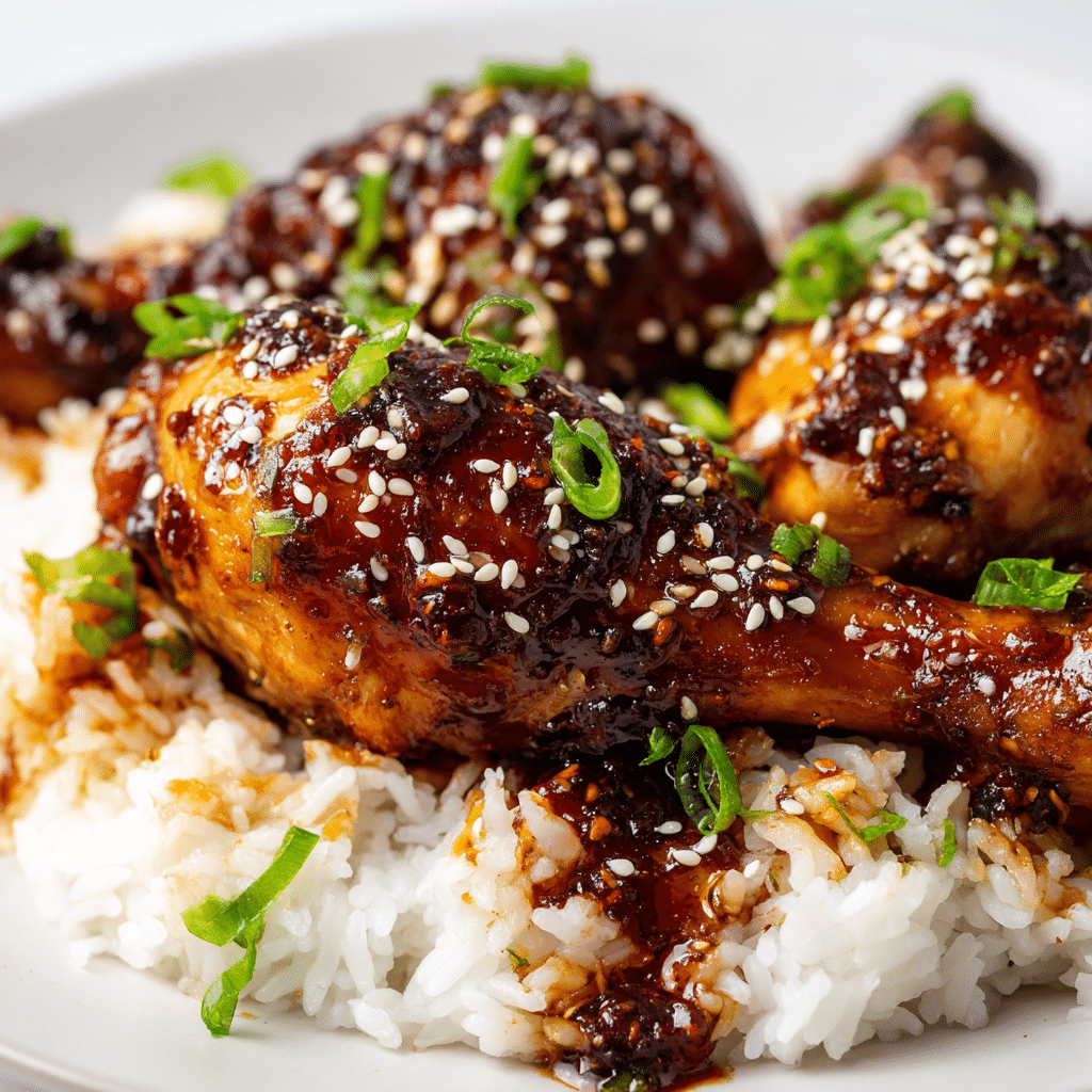 Slow Cooker Honey Garlic Chicken Legs