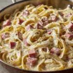 Creamy Ham and Cheese Pasta