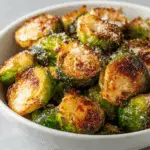 Crispy Parmesan Roasted Brussels Sprouts