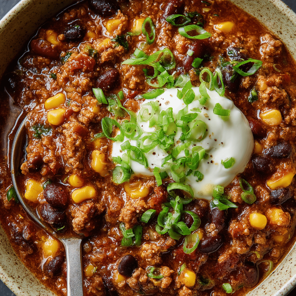 High Protein Chili {Kid-friendly, Slow Cooker}