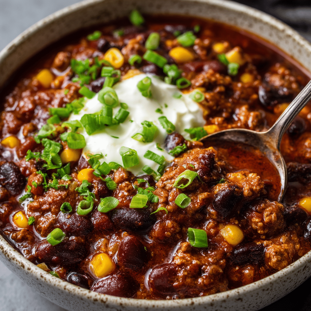 High Protein Chili {Kid-friendly, Slow Cooker}