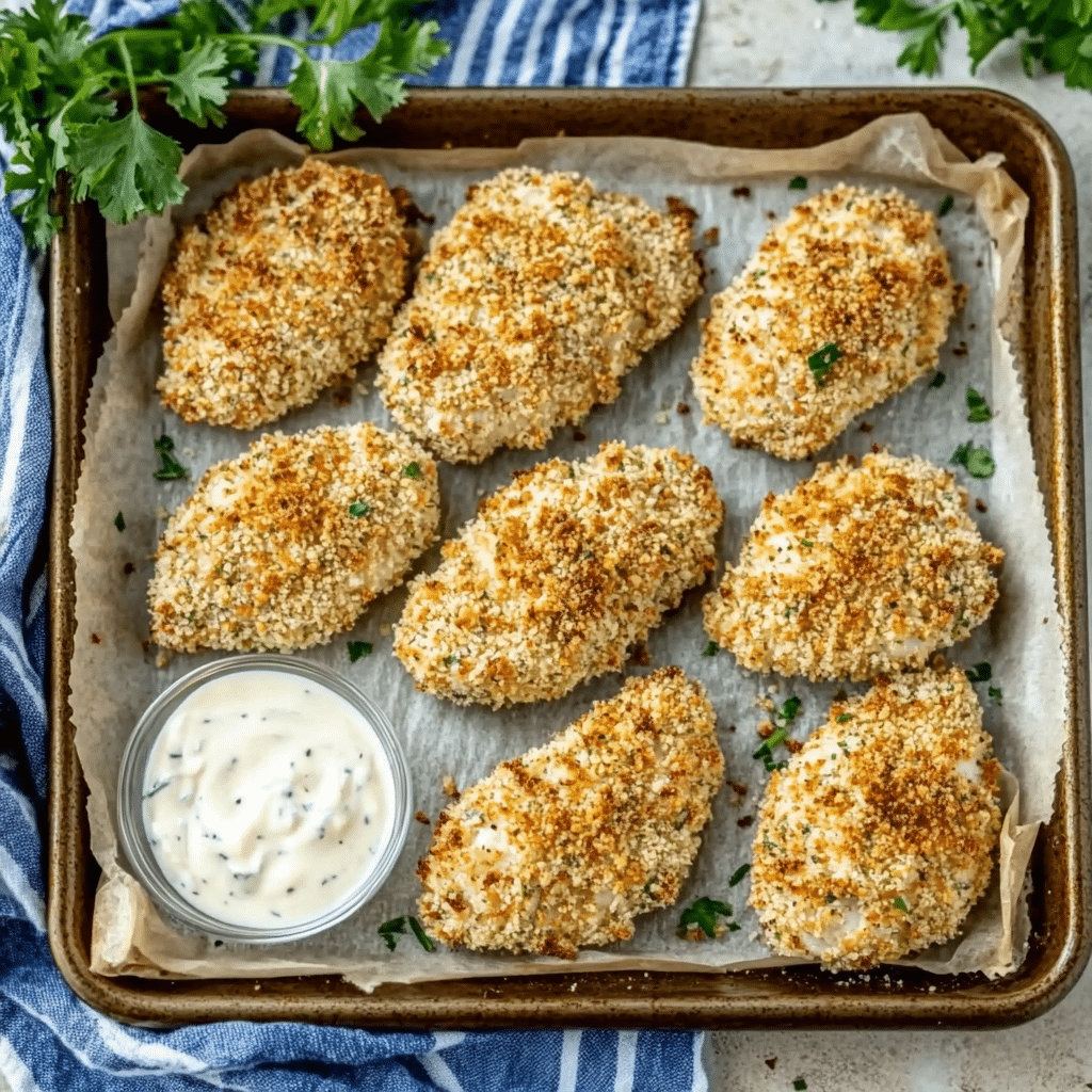 Crispy Sriracha Buttermilk Oven Fried Chicken Recipe