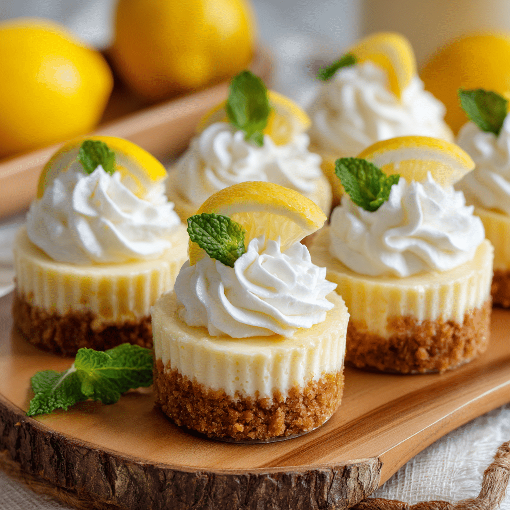 Mini Lemon Cheesecakes
