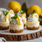 Mini Lemon Cheesecakes