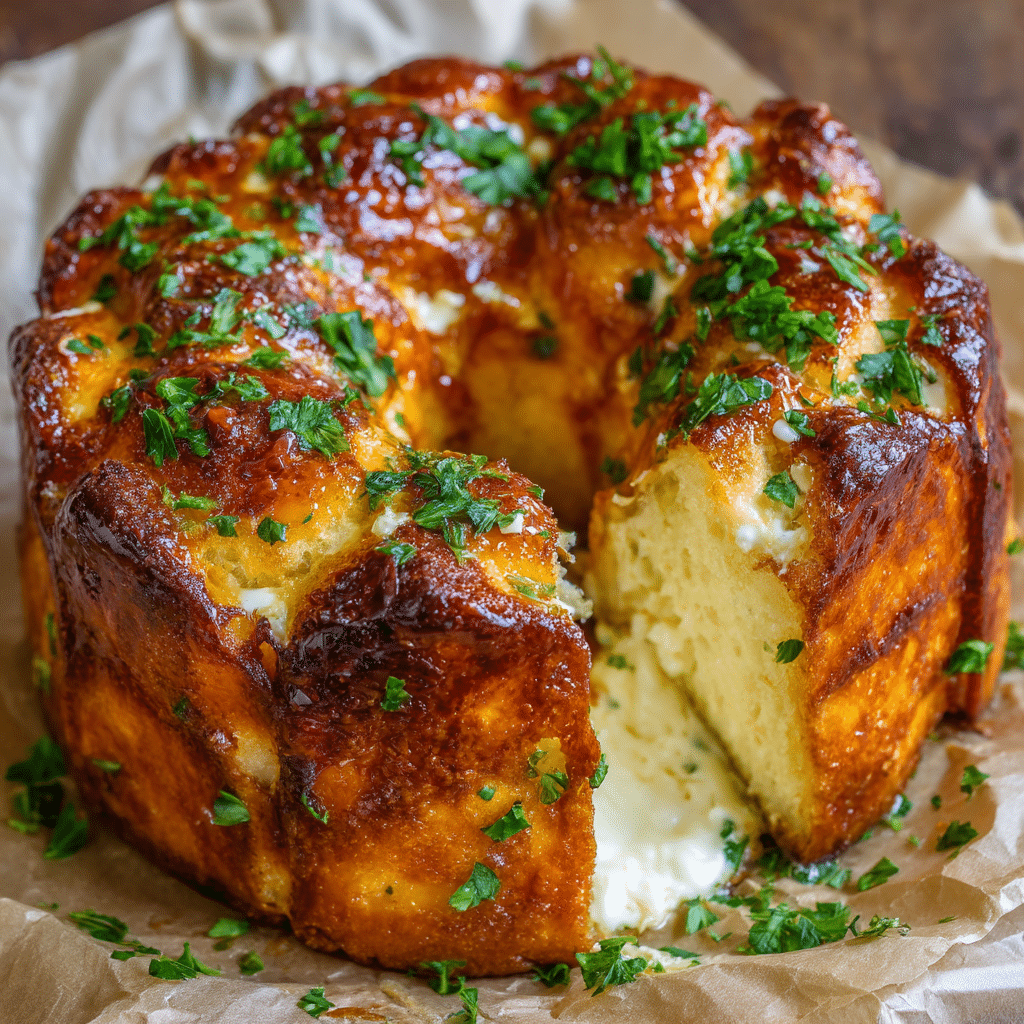 Chicken Alfredo Monkey Bread
