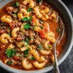 Hamburger Soup with Macaroni (Goulash Soup)