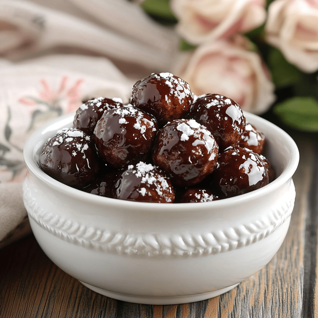 Slow Cooker Honey Garlic Meatballs