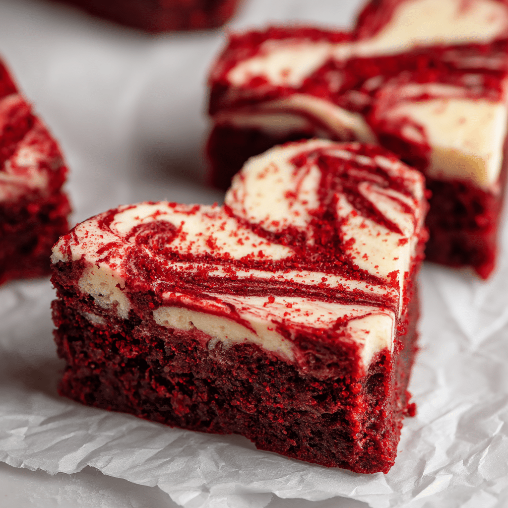 Delicious Heart-Shaped Red Velvet Cheesecake