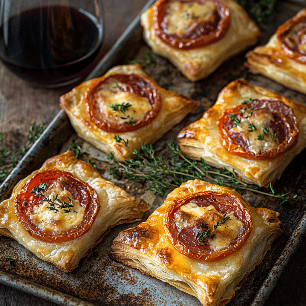 Prosciutto and Brie Upside-Down Pastries