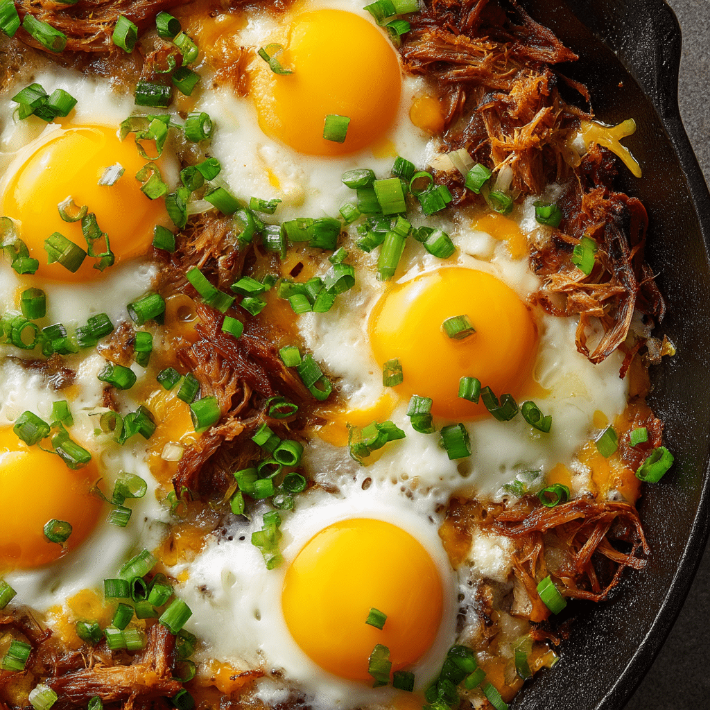 Cheesy Pulled Pork Hashbrown Casserole