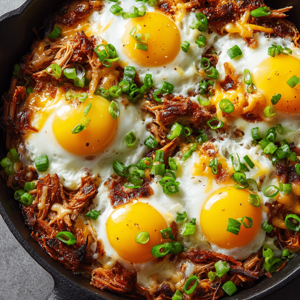 Cheesy Pulled Pork Hashbrown Casserole