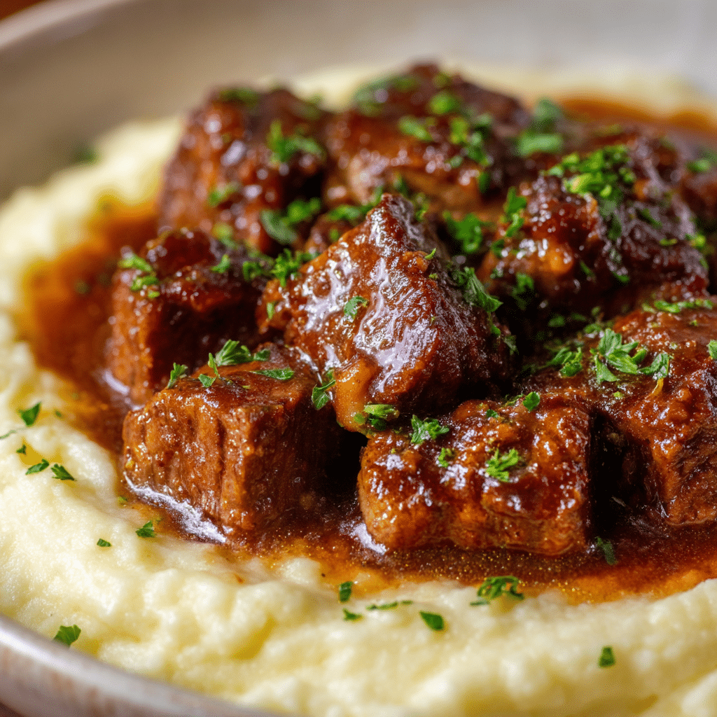 Quick Crock Pot Garlic Butter Steak Bites