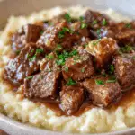 Quick Crock Pot Garlic Butter Steak Bites