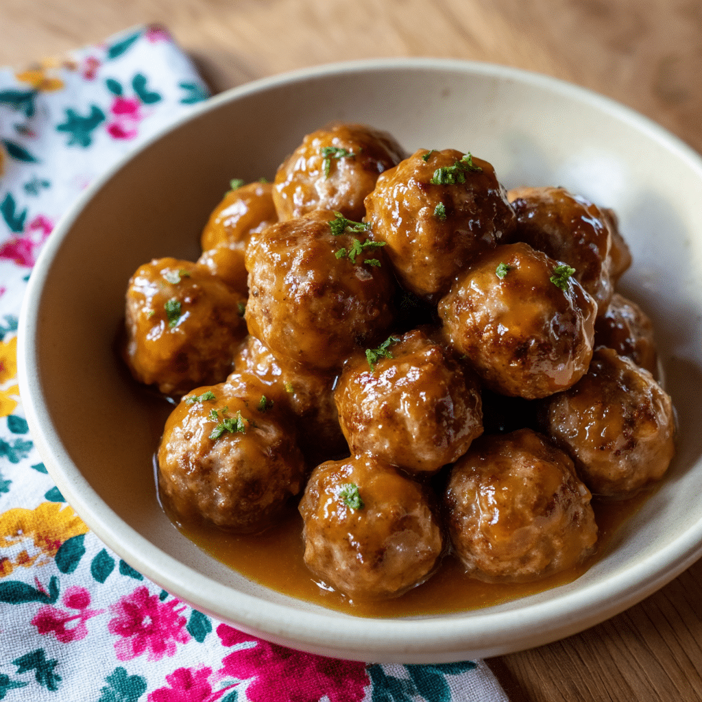 Slow Cooker Honey Garlic Meatballs