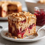 Peanut Butter and Jelly Poke Cake