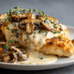 Creamy Mushroom Asiago Chicken