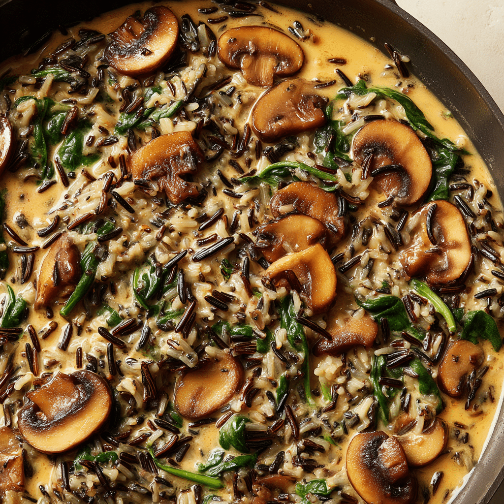 Creamy Wild Rice and Mushroom Soup