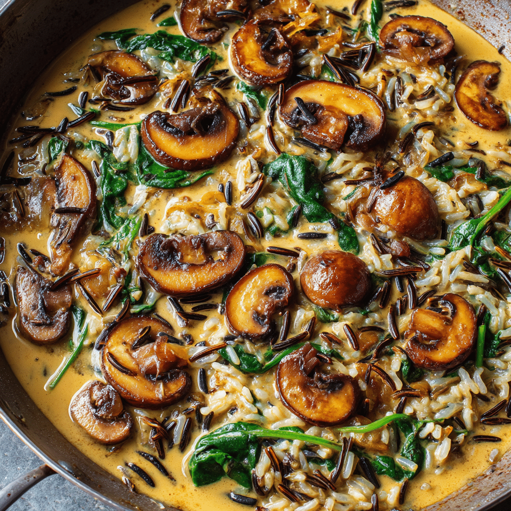 Creamy Wild Rice and Mushroom Soup