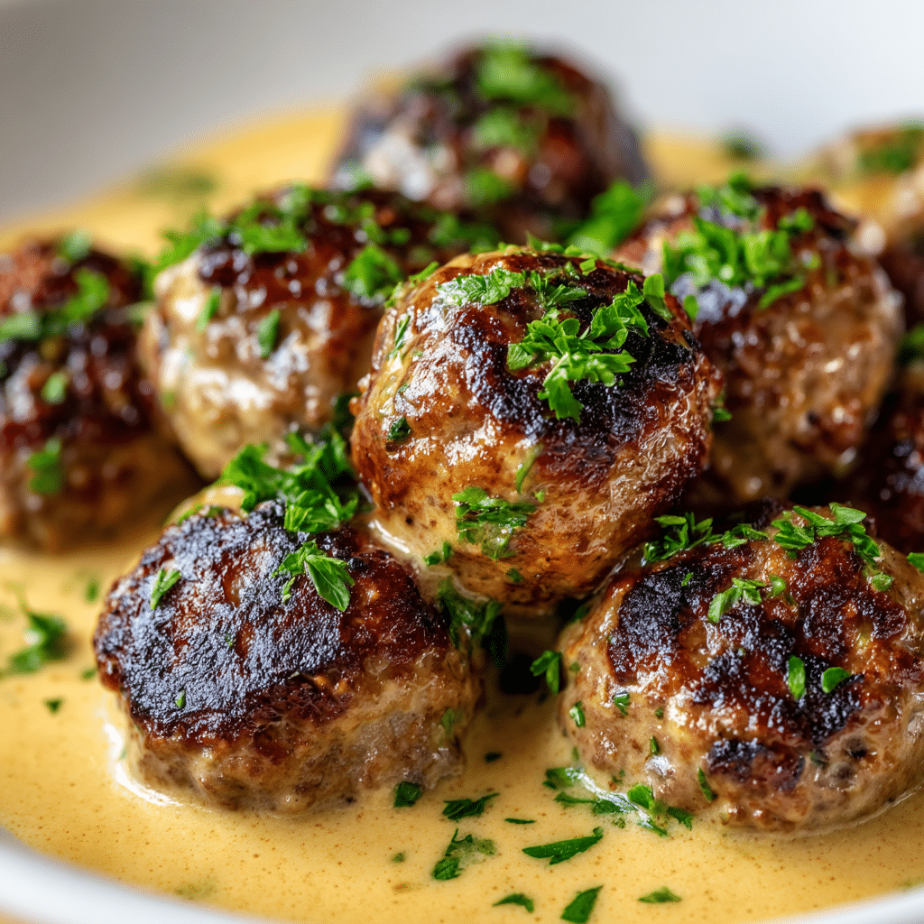 Authentic Swedish Meatballs with Creamy Gravy