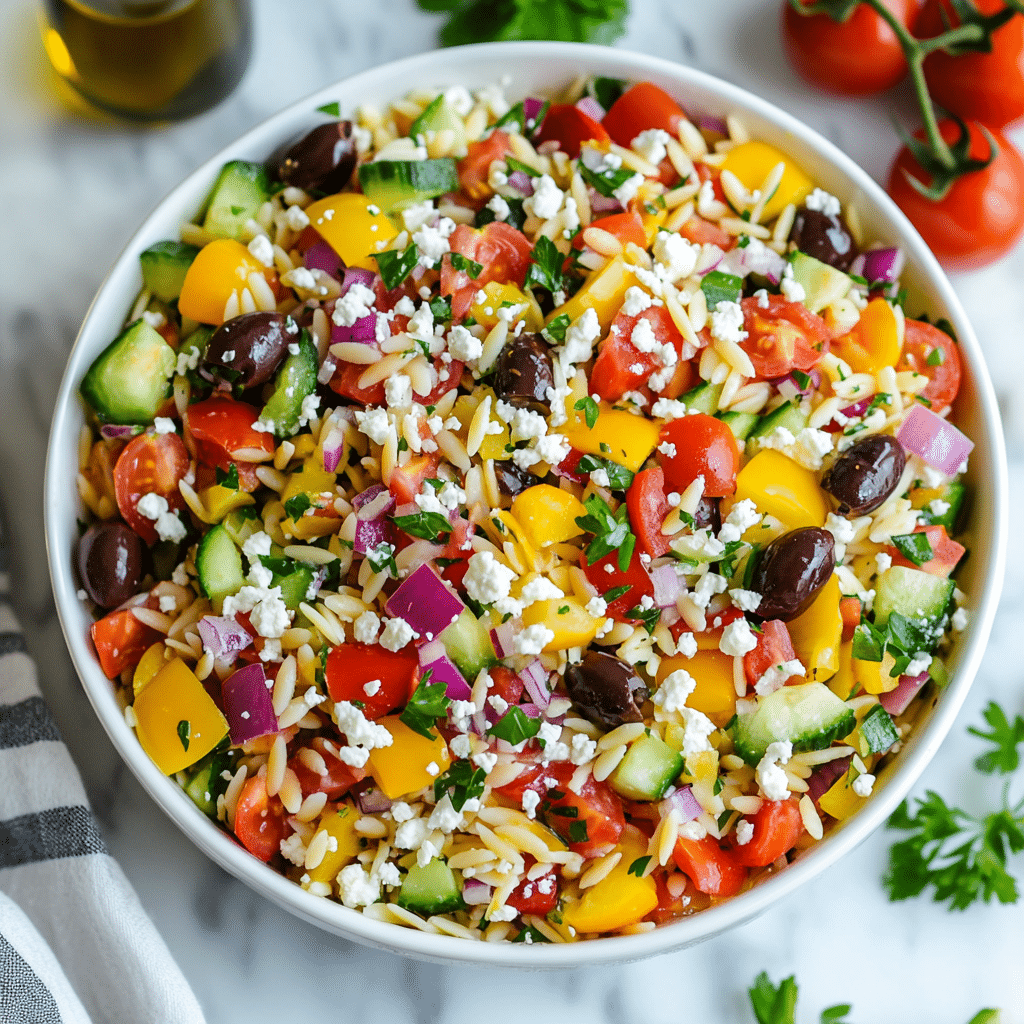 Greek Orzo Pasta Salad