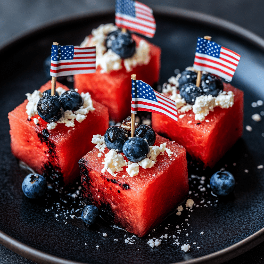 Patriotic Watermelon Appetizer