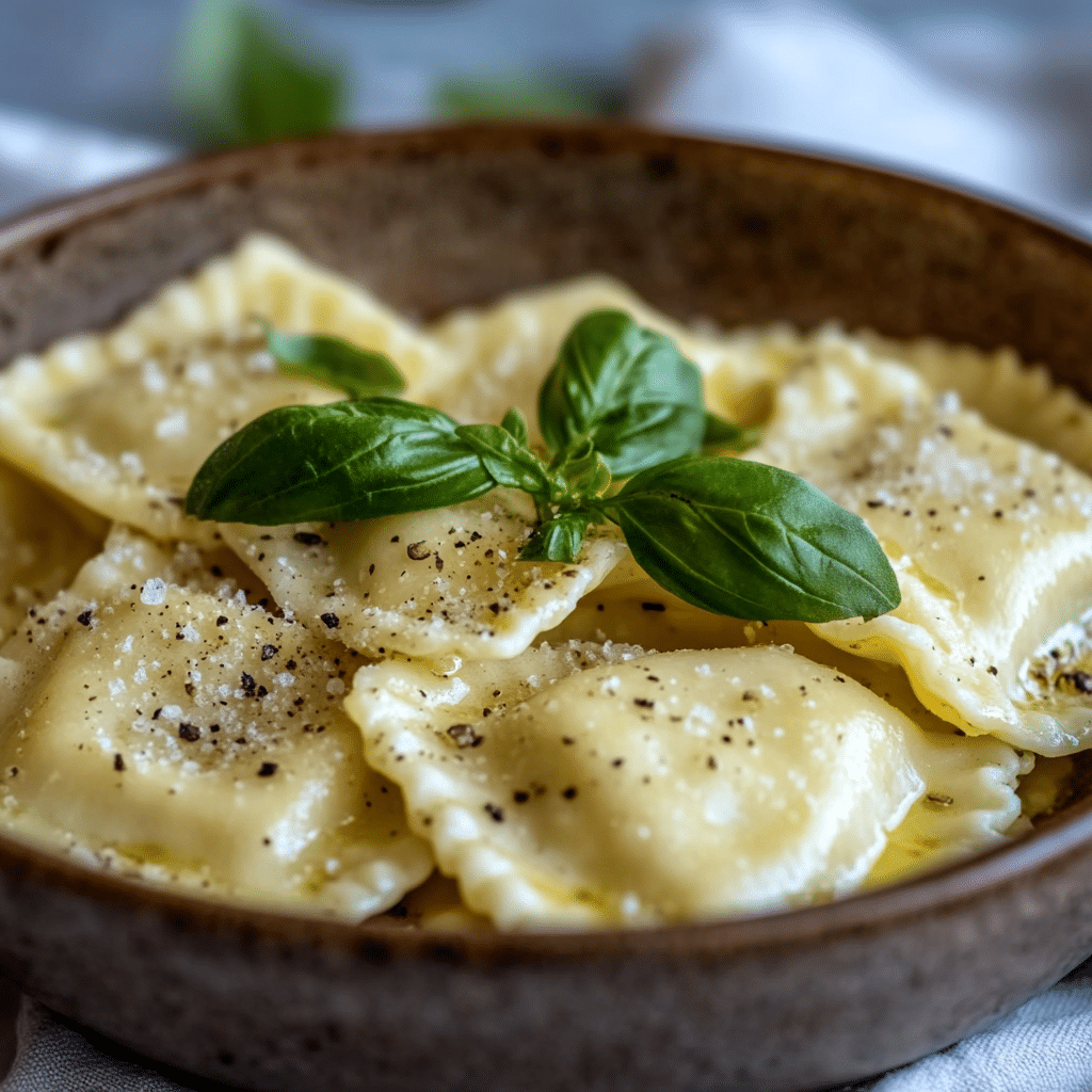 Creamy Sage Sauce for Butternut Squash Ravioli